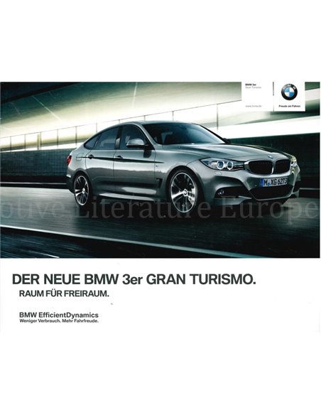 2013 BMW 3ER GRAN TURISMO PROSPEKT DEUTSCH