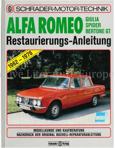 ALFA ROMEO, Giulia, Spider, Bertone GT, Restaurierungs - Anleitung