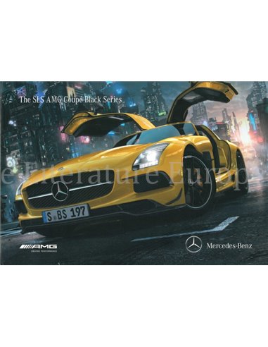 2012 MERCEDES BENZ SLS AMG COUPE BLACK SERIES HARDCOVER PROSPEKT ENGLISH