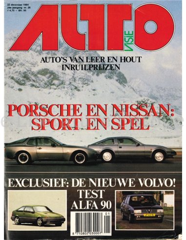 1984 AUTOVISIE MAGAZINE 26 DUTCH