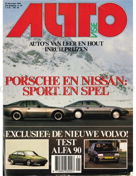 1984 AUTOVISIE MAGAZINE 26 DUTCH