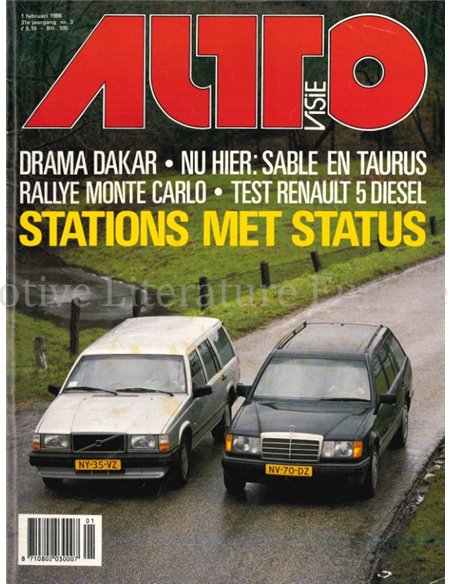 1986 AUTOVISIE MAGAZIN 03 NIEDERLÄNDISCH