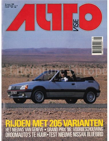 1986 AUTOVISIE MAGAZINE 06 DUTCH