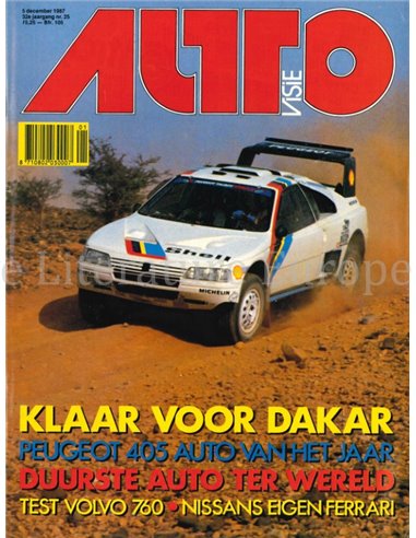 1987 AUTOVISIE MAGAZIN 25 NEDERLANDS