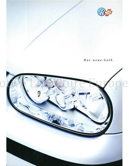 1998 VOLKSWAGEN GOLF BROCHURE DUITS