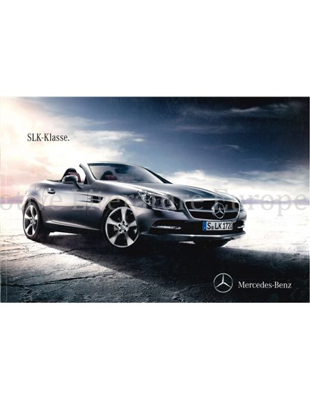 2013 MERCEDES BENZ SLK PROSPEKT DEUTSCH