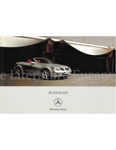 2005 MERCEDES BENZ SLK BROCHURE DUTCH