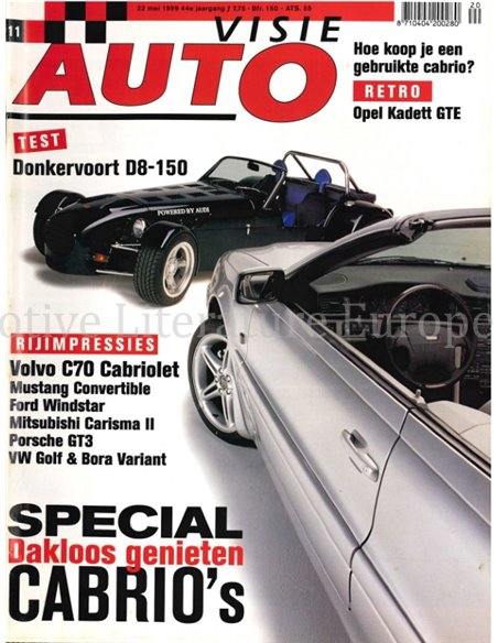 1999 AUTOVISIE MAGAZINE 11 DUTCH