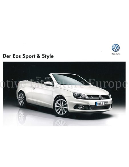 2012 VOLKSWAGEN EOS SPORT & STYLE BROCHURE DUITS