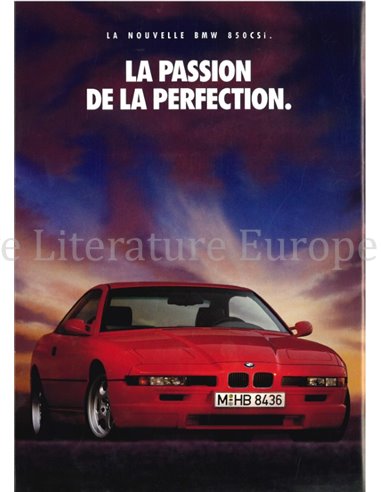 1992 BMW 8 SERIES BROCHURE FRANS