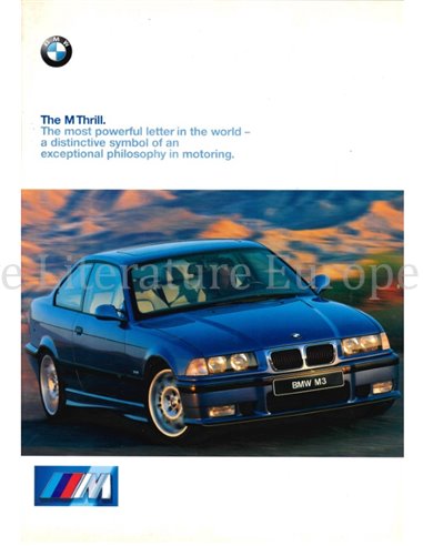 1999 BMW M3 BROCHURE ENGELS