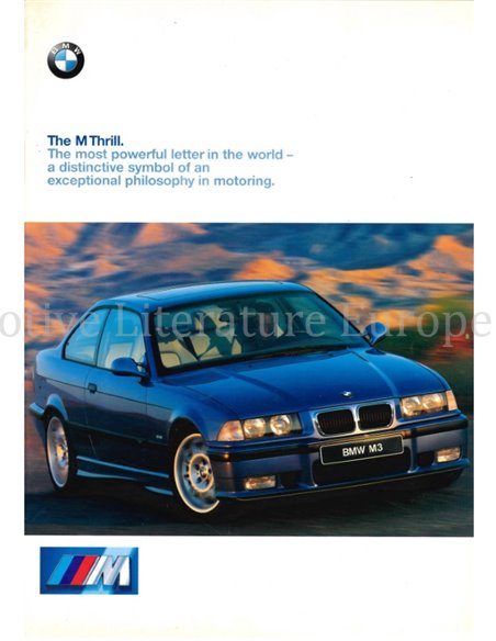 1999 BMW M3 PROSPEKT ENGLISH