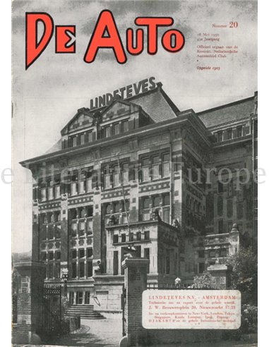 1950 DE AUTO MAGAZINE 20 DUTCH