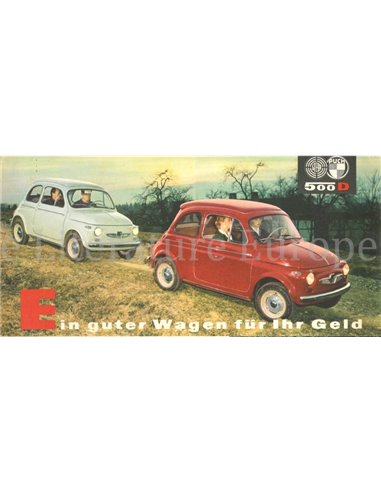 1959 STEYR-PUCH 500D BROCHURE DUITS