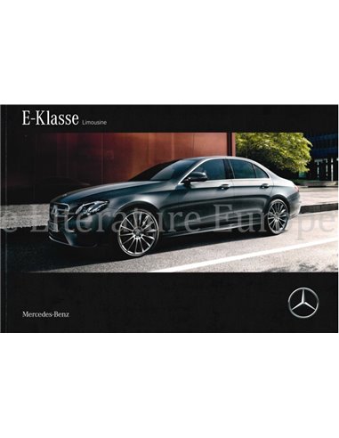 2016 MERCEDES BENZ E-KLASSE BROCHURE DUITS