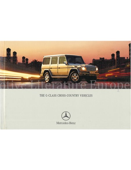 2002 MERCEDES BENZ G KLASSE HARDCOVER BROCHURE ENGELS