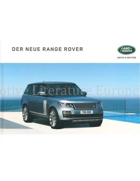 2018 RANGE ROVER HARDBACK BROCHURE GERMAN