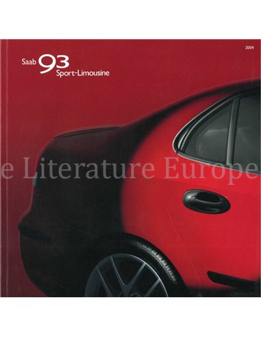 2004 SAAB 9-3 SPORT SEDAN BROCHURE DUITS