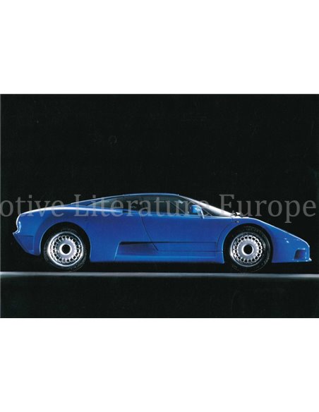 1992 BUGATTI EB110 GT FLUGBLATT ENGLISCH