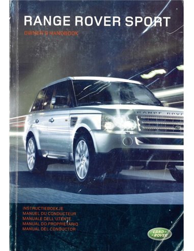 2008 RANGE ROVER SPORT BETRIEBSANLEITUNG NIEDERLÄNDISCH