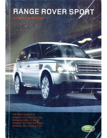 2008 RANGE ROVER SPORT BETRIEBSANLEITUNG NIEDERLÄNDISCH