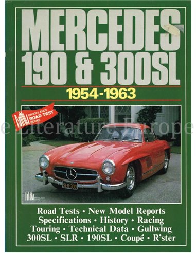 MERCEDES 190 & 300 SL, BROOKLANDS ROAD TEST BOOK