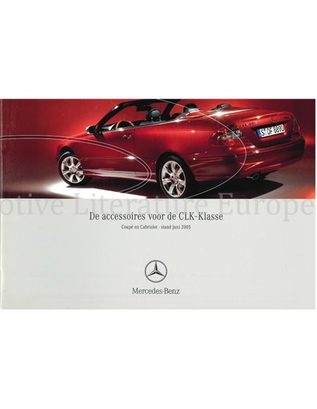 2005 MERCEDES BENZ CLK COUPÉ ACCESSORIES BROCHURE DUTCH