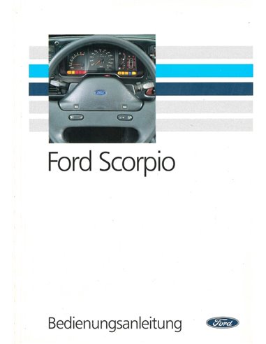 1989 FORD SCORPIO INSTRUCTIEBOEKJE DUITS