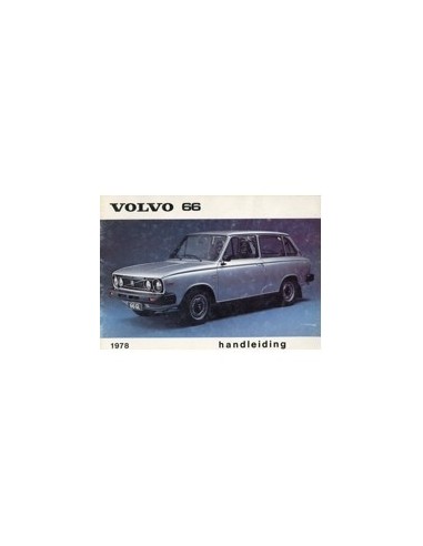 1978 VOLVO 66 INSTRUCTIEBOEKJE NEDERLANDS