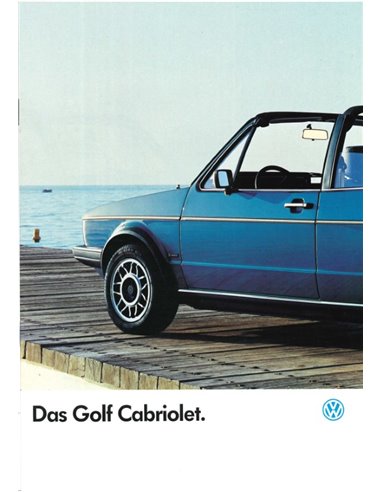 1986 VOLKSWAGEN GOLF CABRIOLET PROSPEKT DEUTSCH