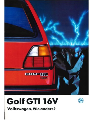 1986 VOLKSWAGEN GOLF GTI 16V PROSPEKT NIEDERLÄNDISCH