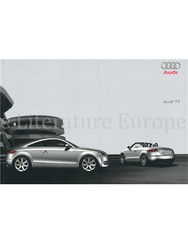 2008 AUDI TT BROCHURE DUITS