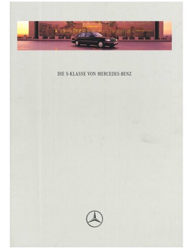 1996 MERCEDES BENZ S CLASS HARDBACK BROCHURE GERMAN