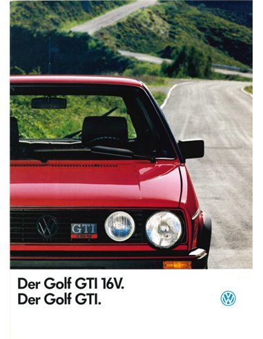 1986 VOLKSWAGEN GOLF GTI 16V BROCHURE GERMAN