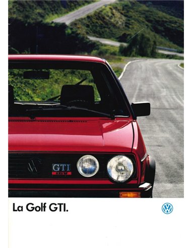 1987 VOLKSWAGEN GOLF GTI 16V BROCHURE FRENCH