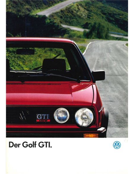 1987 VOLKSWAGEN GOLF GTI 16V BROCHURE GERMAN