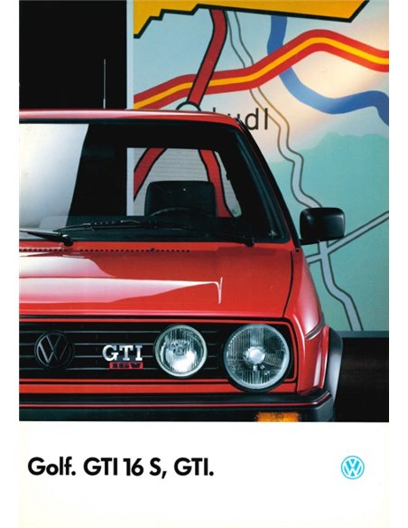 1988 VOLKSWAGEN GOLF GTI 16V BROCHURE FRENCH