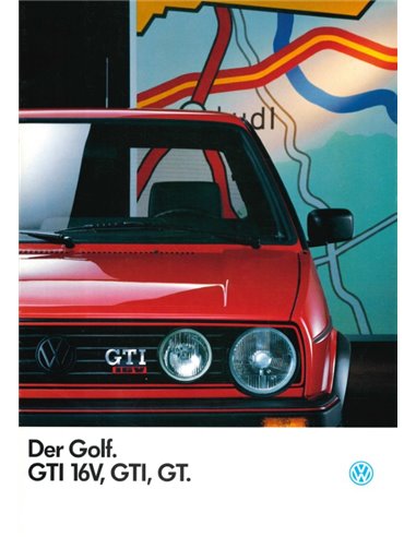 1987 VOLKSWAGEN GOLF GTI 16V PROSPEKT DEUTSCH