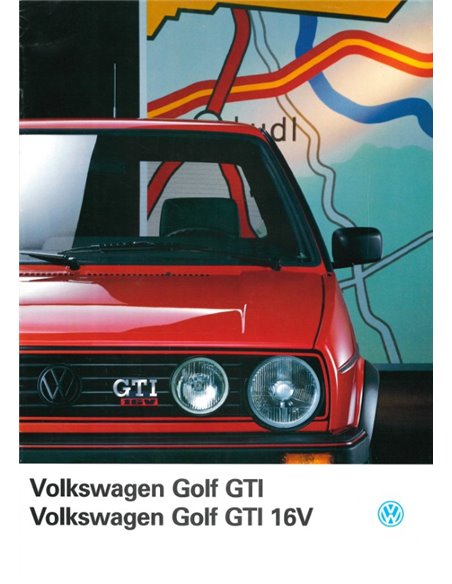 1987 VOLKSWAGEN GOLF GTI 16V PROSPEKT NIEDERLÄNDISCH