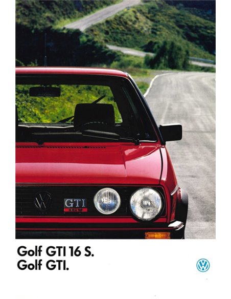 1987 VOLKSWAGEN GOLF GTI 16V PROSPEKT FRAZÖSISCH