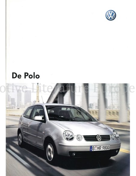 2003 VOLKSWAGEN POLO BROCHURE DUTCH