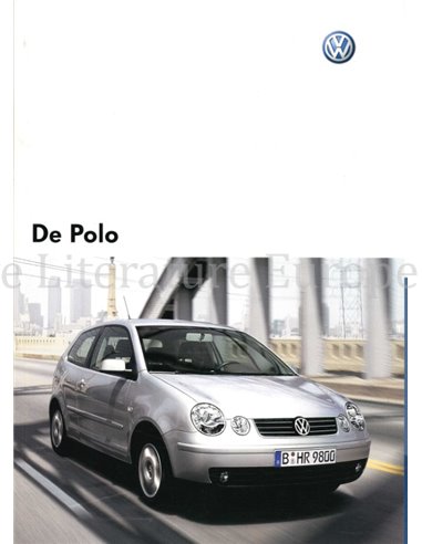 2004 VOLKSWAGEN POLO PROSPEKT NIEDERLÄNDISCH