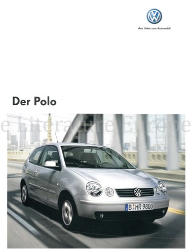 2004 VOLKSWAGEN POLO BROCHURE GERMAN