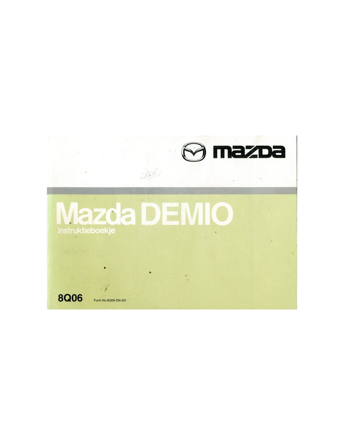 Mazda Demio Owners Manual