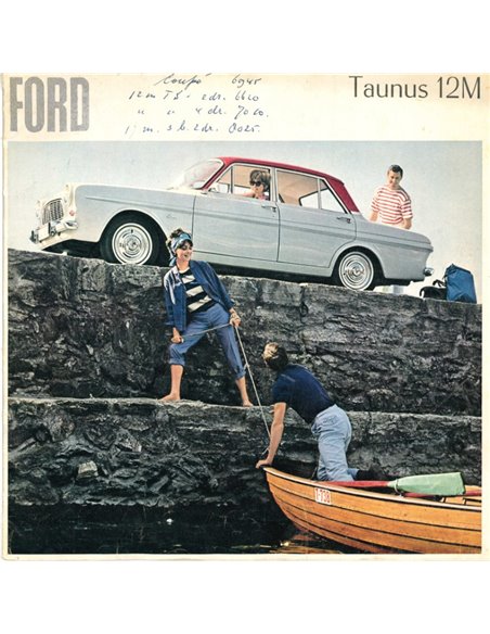 1965 FORD TAUNUS 12M BROCHURE NEDERLANDS