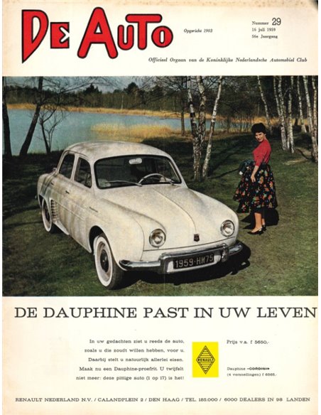 1959 DE AUTO MAGAZIN 29 NIEDERLÄNDISCH