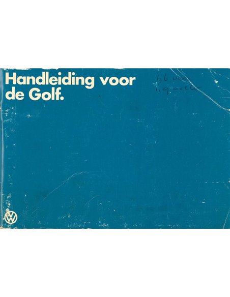 1980 VOLKSWAGEN GOLF INSTRUCTIEBOEKJE NEDERLANDS