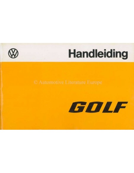 1978 VOLKSWAGEN GOLF INSTRUCTIEBOEKJE NEDERLANDS