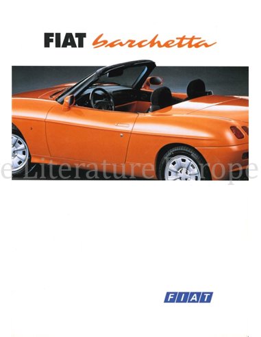 1995 FIAT BARCHETTA BROCHURE NEDERLANDS