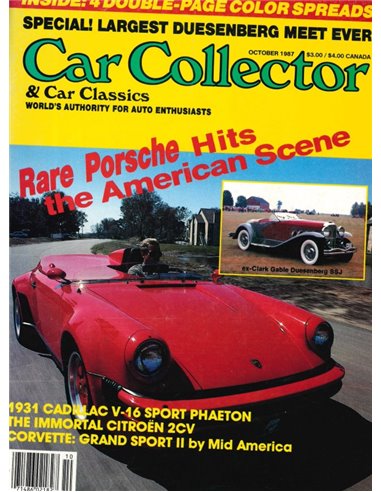 1987 CAR COLLECTOR AND CAR CLASSICS MAGAZINE 10 ENGLISH